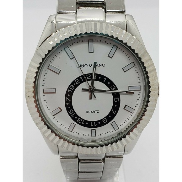 Gino Milano Mens Watch 8937 Fluted Bezel - Picture 1 of 7